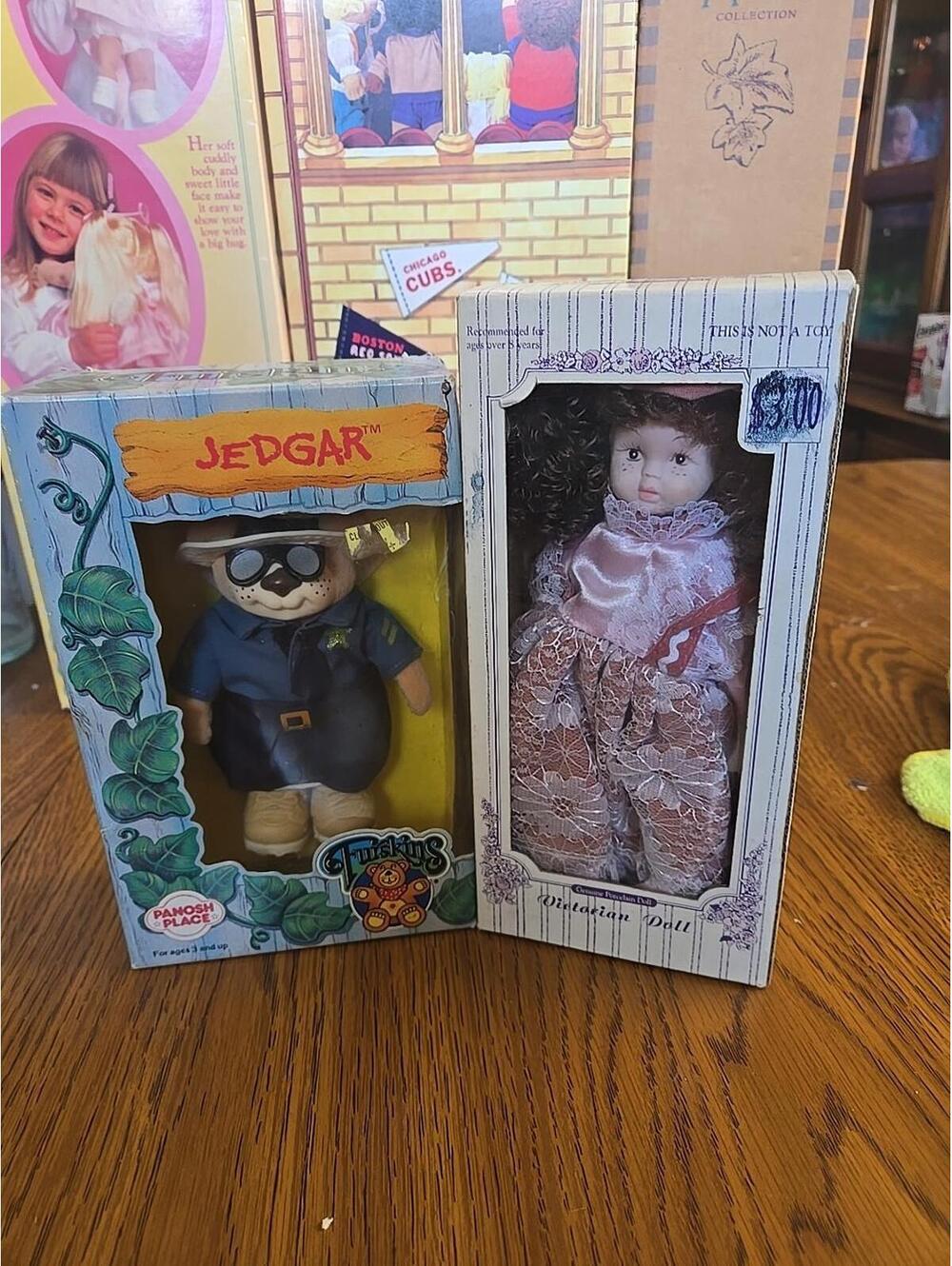 1986 Vintage Jedgar Furskins With A Victorian Doll